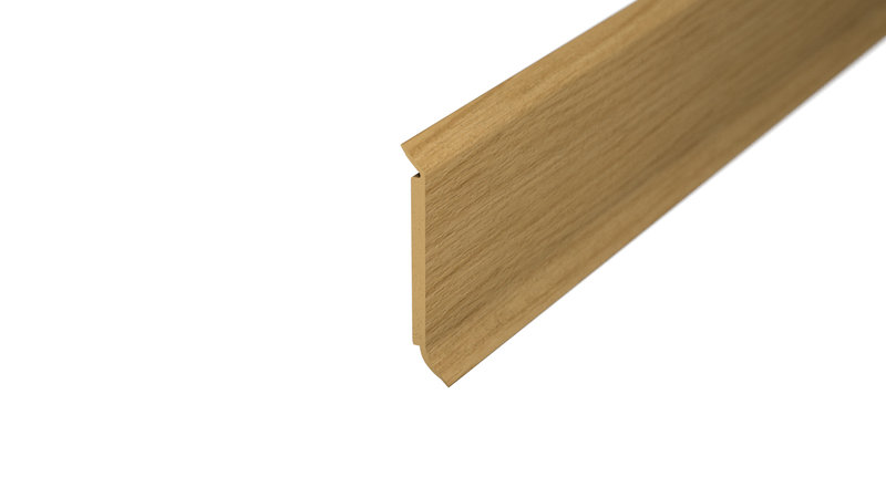 Prinz Hartschaum-Sockelleiste 60 mm - Kunststoff. - Nr. 811 - Eiche hell -  250 cm