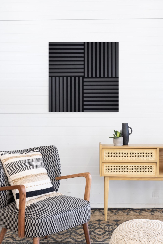 Akustikpaneel 400 x 400 mm Schwarz - Akustikfilz  Schwarz - Wandverkleidung Akustikpaneel 400 x 400 mm Schwarz - Akustikfilz  Schwarz - Wandverkleidung