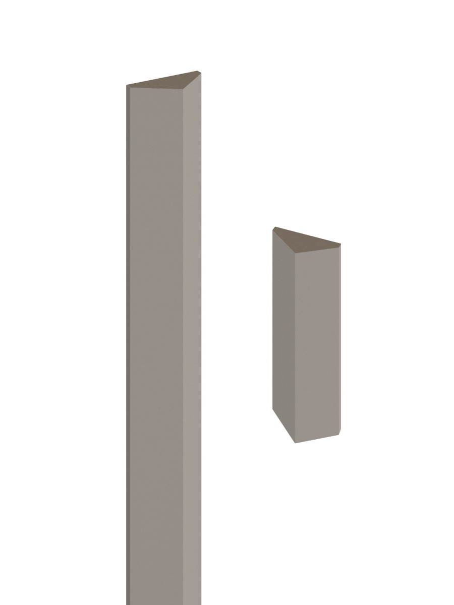 Wandverkleidung, Lamellenleiste, Wandlamelle - Sandgrau Wandverkleidung, Lamellenleiste, Wandlamelle - Sandgrau