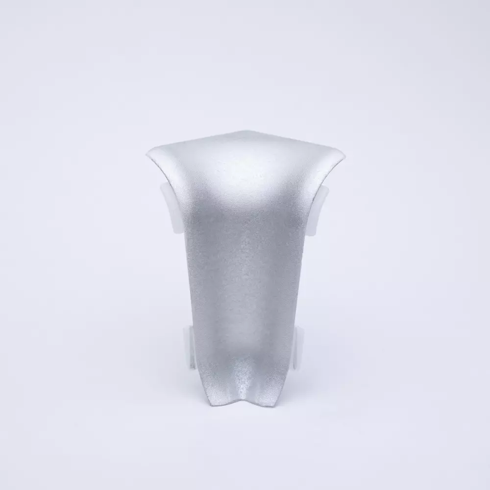 Innenecke für Metallsockelleiste Aluminium gebürstet