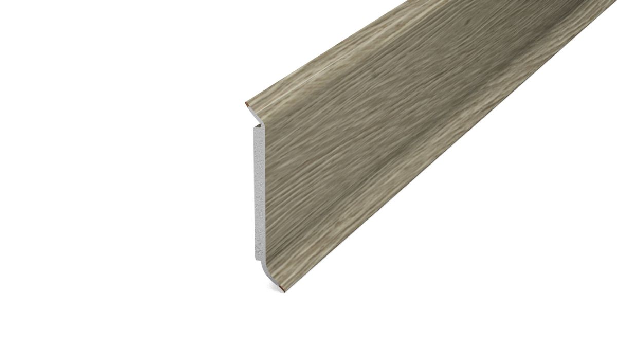 Prinz Hartschaum-Sockelleiste 60 mm - Kunststoff. - Nr. 811 - Eiche Barbate -  250 cm