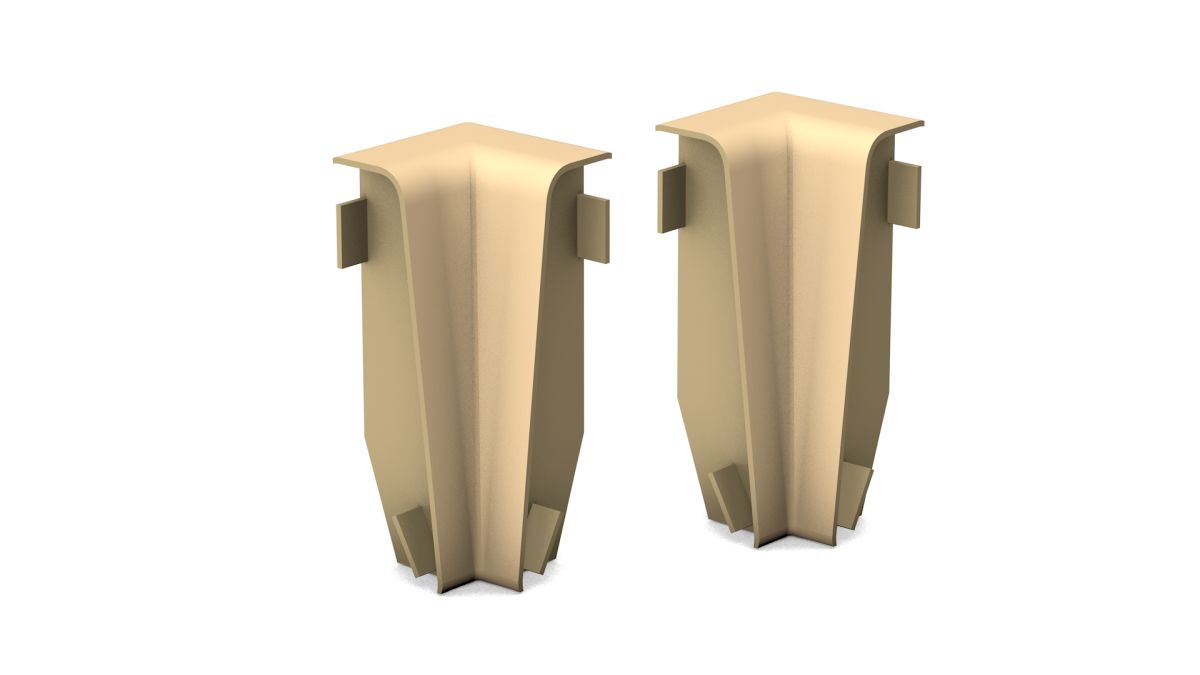 Prinz Innenecken für MDF-Sockeleiste 18 x 58 mm Nr. 809. - Creme-Beige