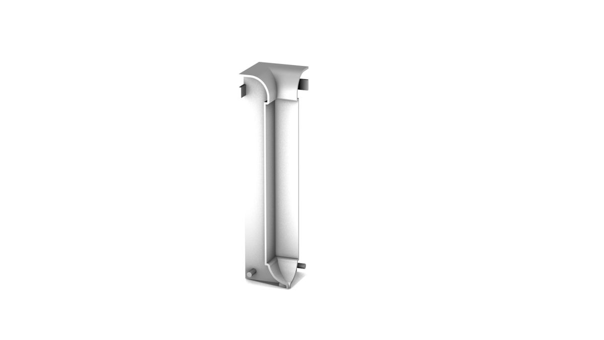 Prinz Verbinder für Aluminium-Sockelleiste 13 x 60 mm - Nr. 379 - Silber - 400 cm