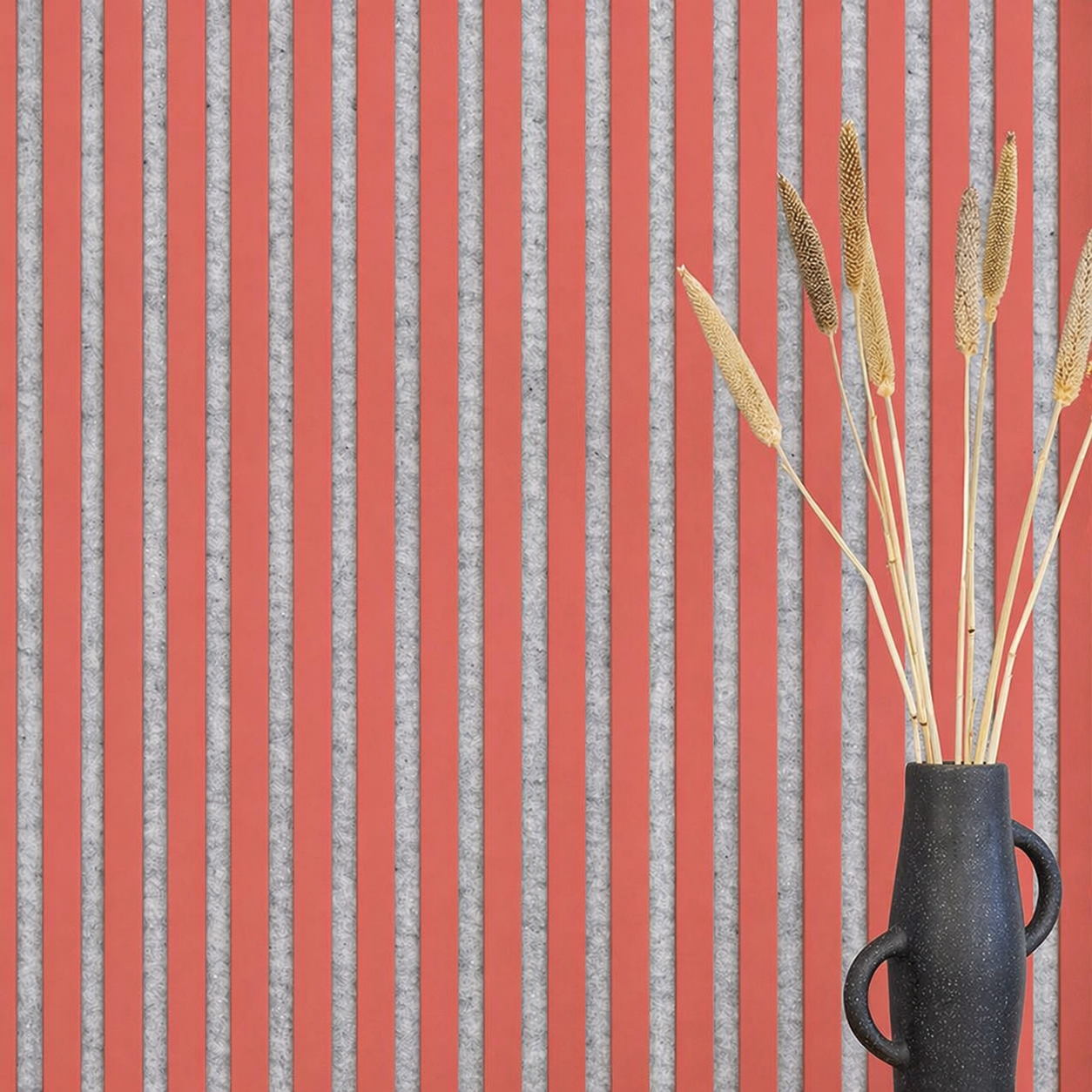Muster - Coral - Akustikfilz Grau