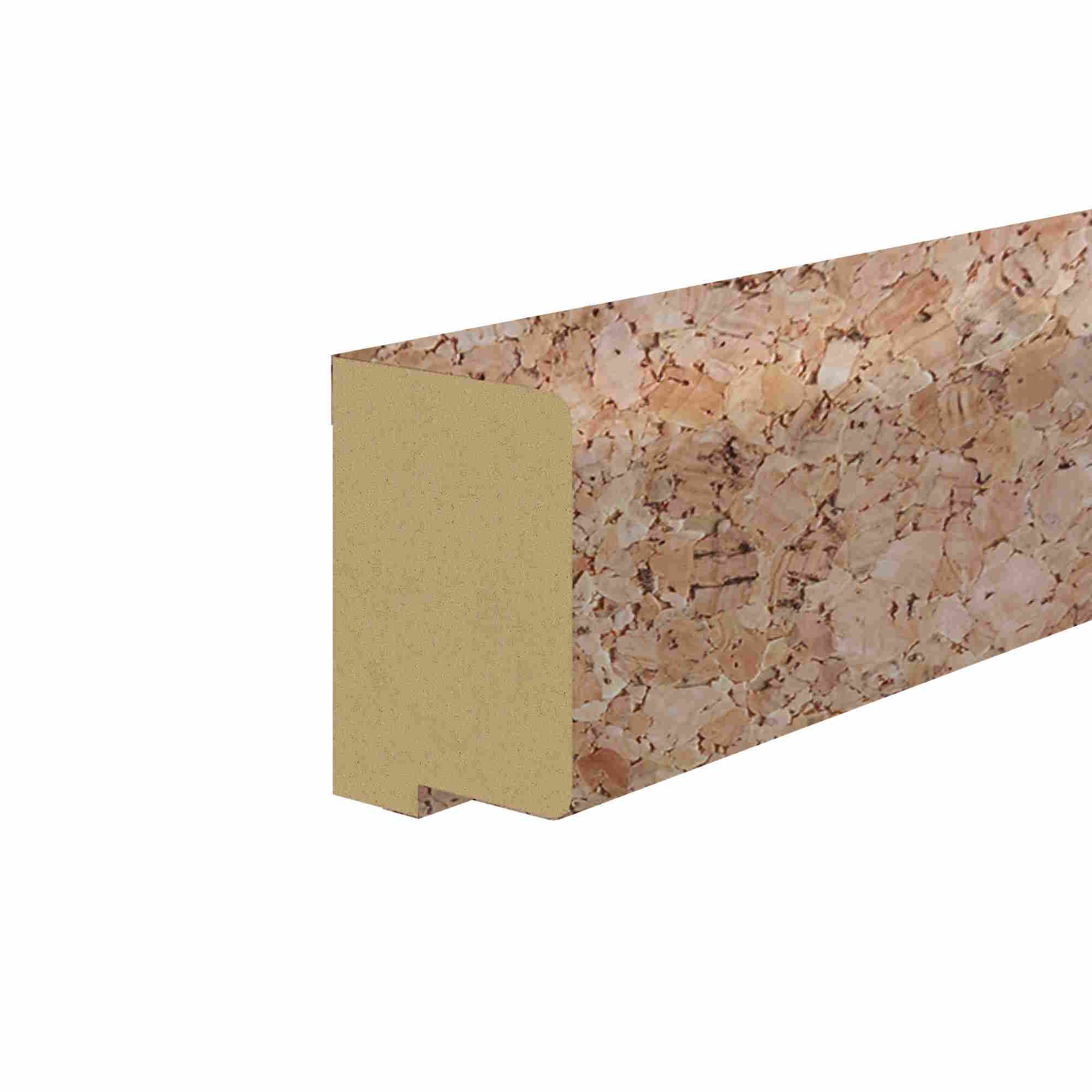 Abschlussleiste für Akustikpaneele 400 x 2600mm -  Kork fein roh Abschlussleiste für Akustikpaneele 400 x 2600mm -  Kork fein roh