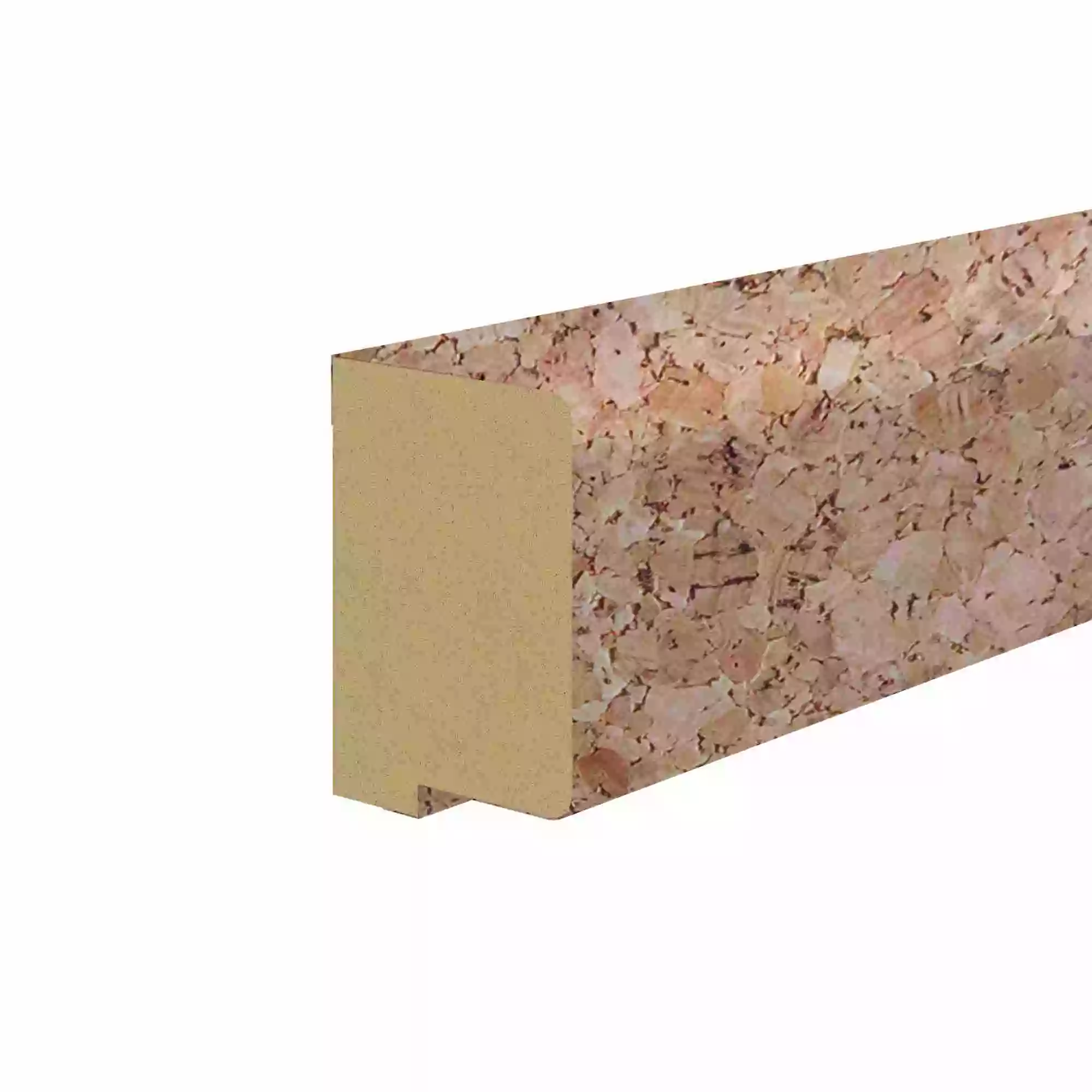 Abschlussleiste für Akustikpaneele 400 x 2600mm -  Kork fein roh