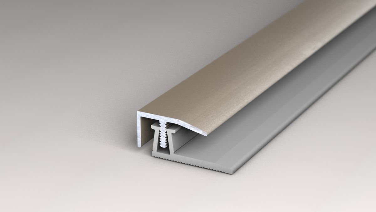 Prinz Eco-Clip Abschlussprofil 20 x 10 mm - Nr. 442 - Edelstahl matt - 100 cm