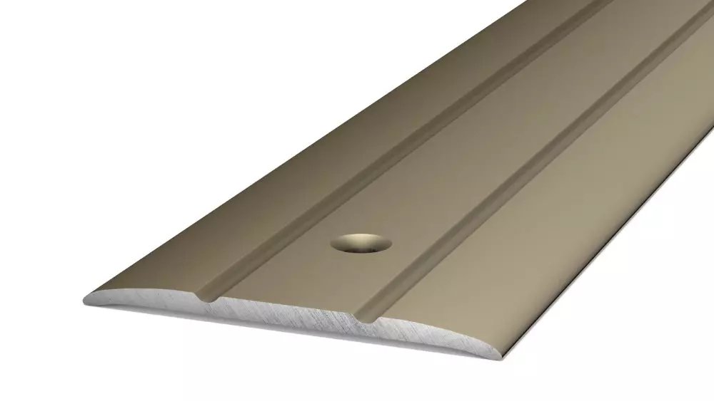 Übergangsprofil 38 mm zum Schrauben Edelstahl Matt - 0,90 m