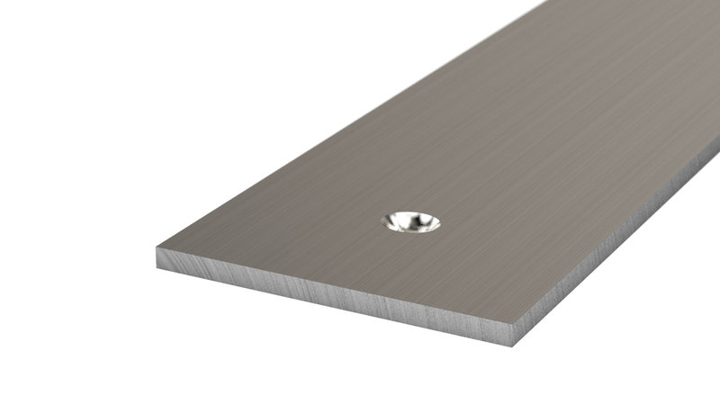 Prinz Flachprofil 50 x 3 mm - Nr. 123 - Edelstahl gebürstet - 250 cm