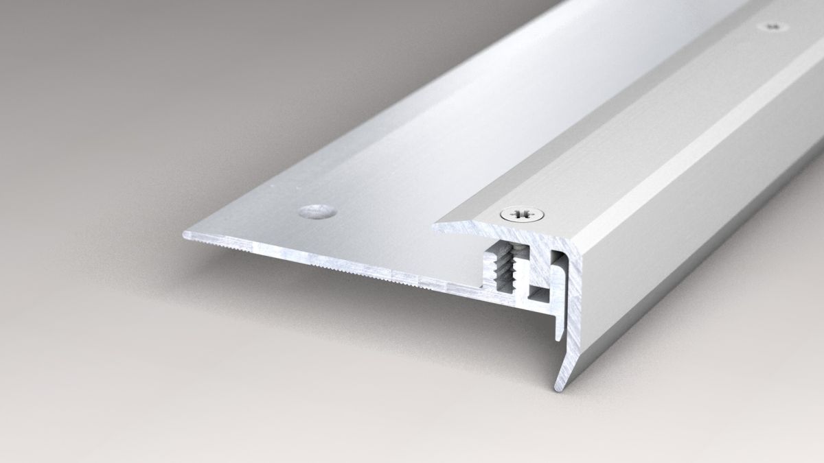 Prinz Design Step Treppenkantensystem 18,5 x 18,5 mm - Nr. 331 - Silber - 100 cm