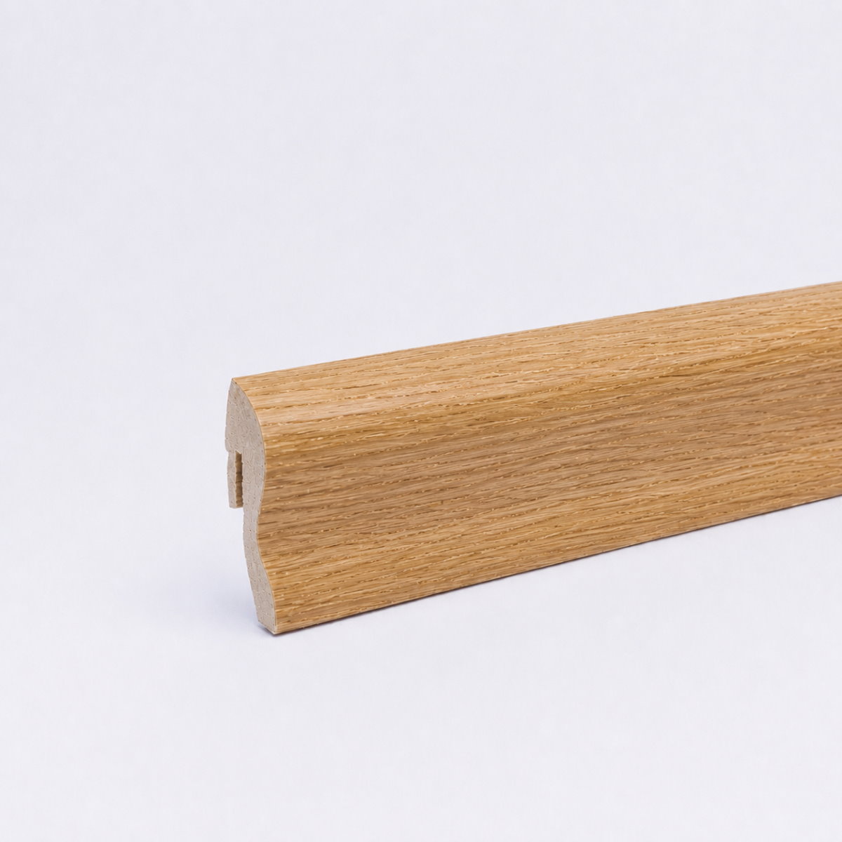 Furnier Sockelleiste 40 mm Eiche lackiert - Echtholzfurnier