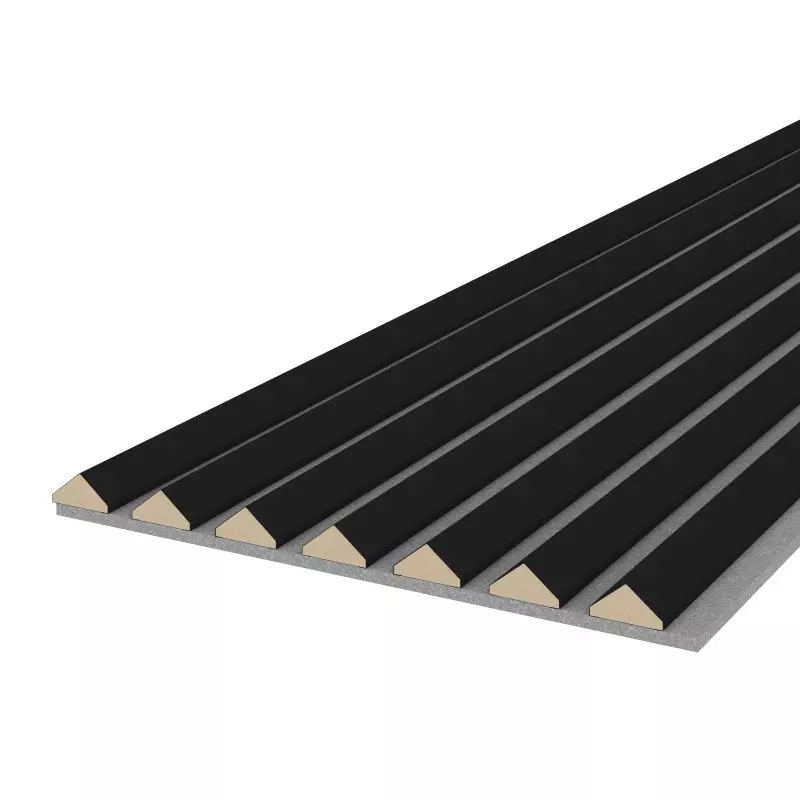 Muster K2 - Schwarz - Akustikfilz Grau