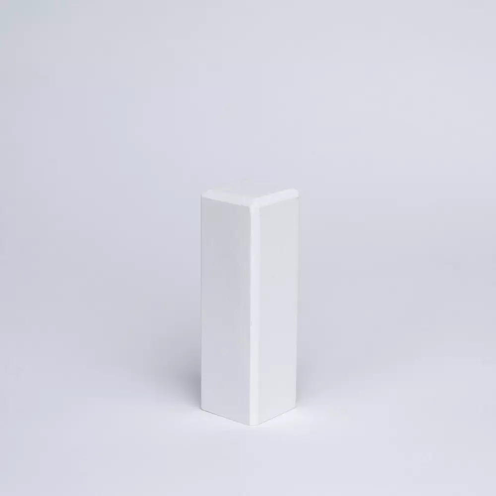 Massivholz Universal-Eckblock 65mm Weiß Lackiert RAL9010 - mit Fase