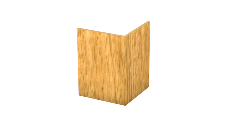 Prinz PVC-Eckschutzwinkel 30 x 30 mm - Nr. 804 - Eiche - 250 cm