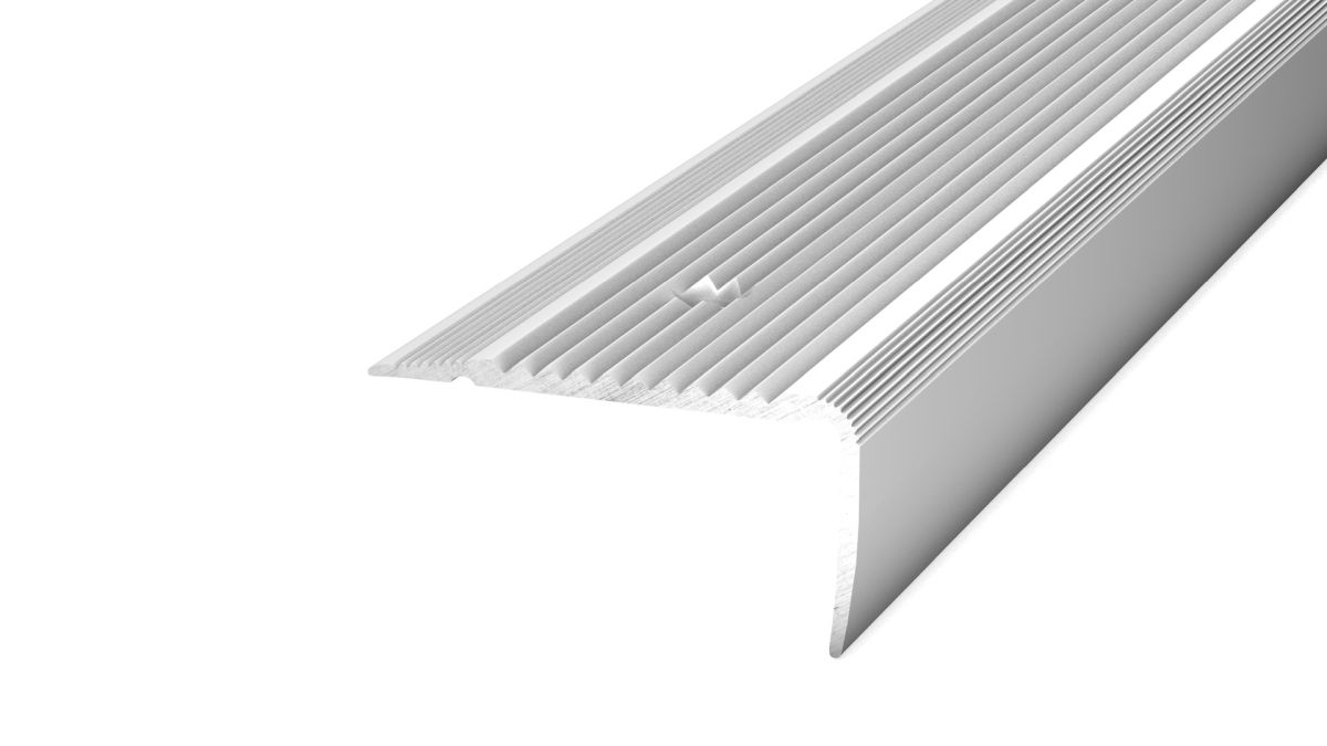 Prinz NOVA Treppenkantenprofil 45 x 23 mm - Nr. 170 - Silber - 500 cm