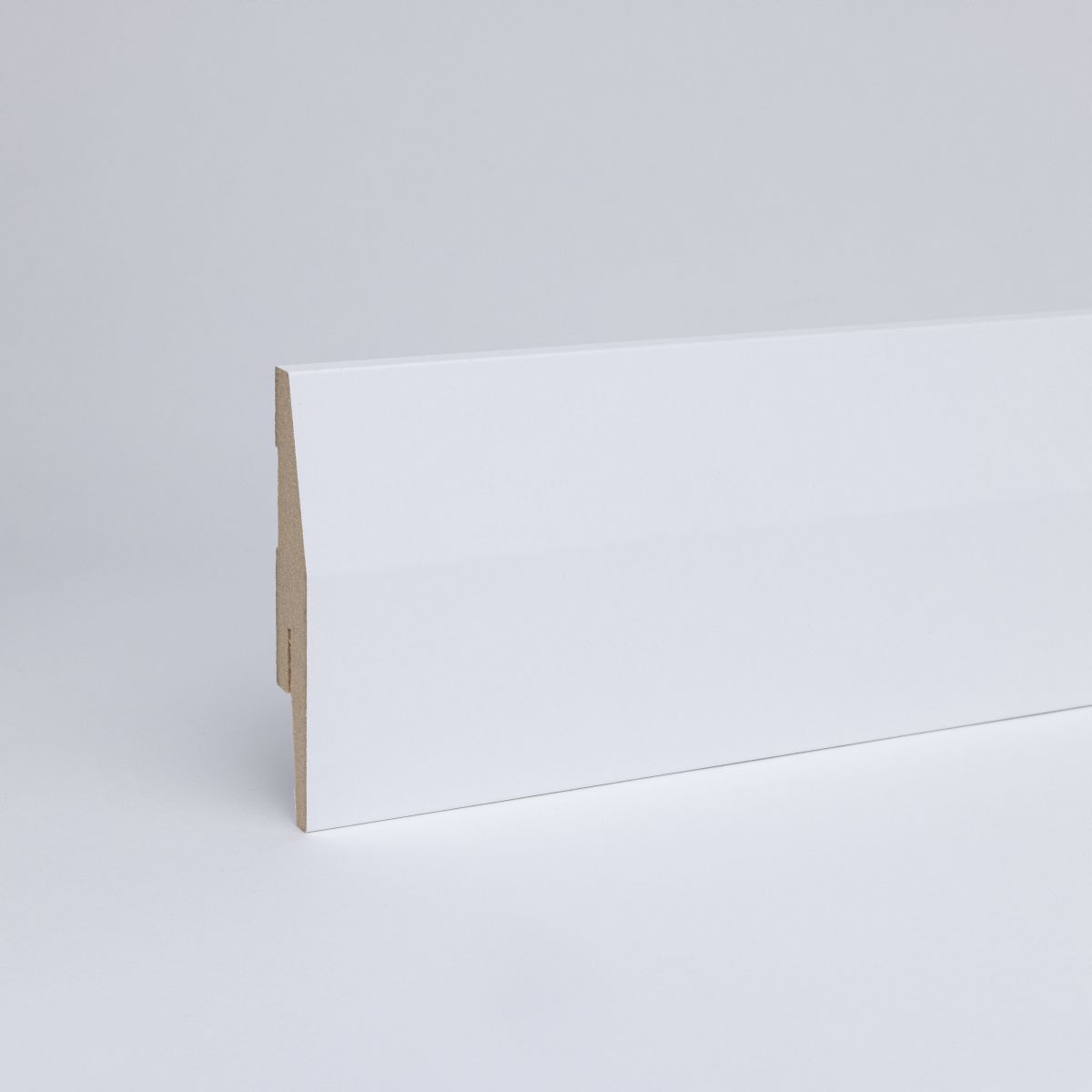 Sockelleiste Kölner Profil 85mm MDF - Weiß Sockelleiste Kölner Profil 85mm MDF - Weiß