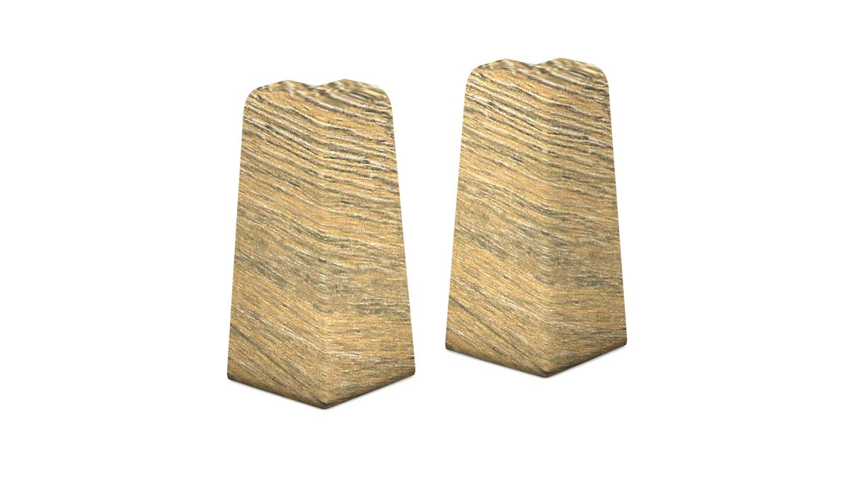 Prinz Außenecken für MDF-Sockeleiste 18 x 58 mm Nr. 809. - Evanos Oak