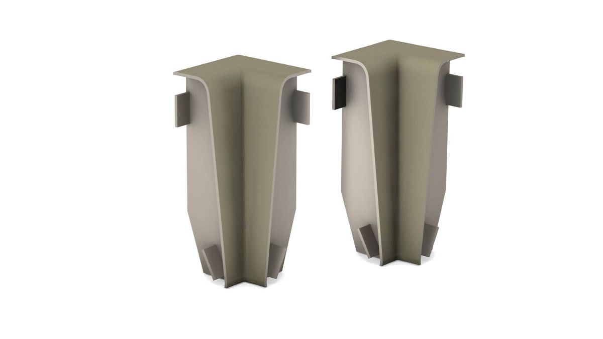 Prinz Innenecken für MDF-Sockelleiste 18 x 58 mm Nr. 809. - Stein