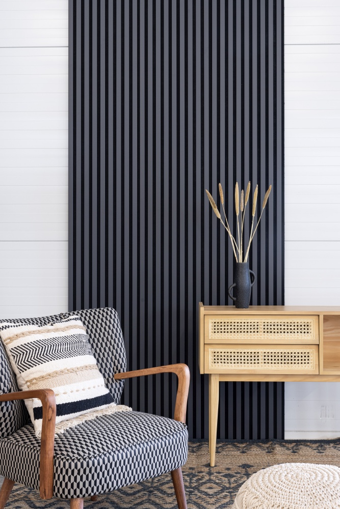 Akustikpaneel 2400 x 600 mm Grau/Anthrazit - Akustikfilz  Schwarz - Wandverkleidung Akustikpaneel 2400 x 600 mm Grau/Anthrazit - Akustikfilz  Schwarz - Wandverkleidung