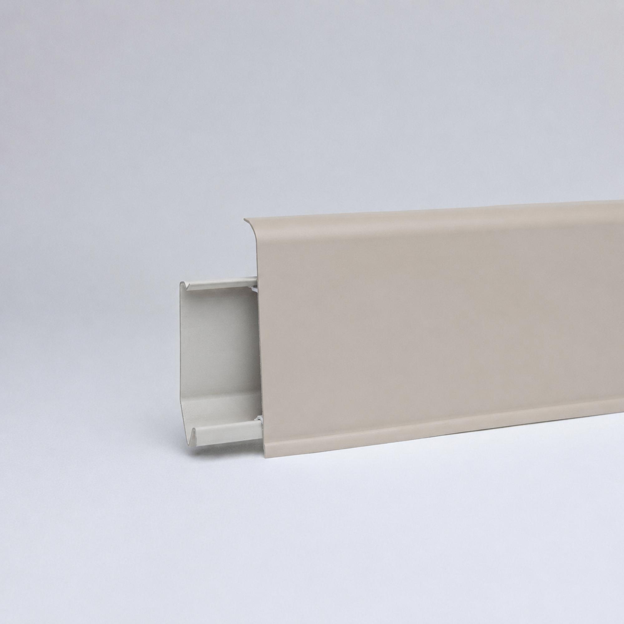 Klemmsockelleiste Smart-Flex 70 mm Kaschmir - mit Dichtlippen