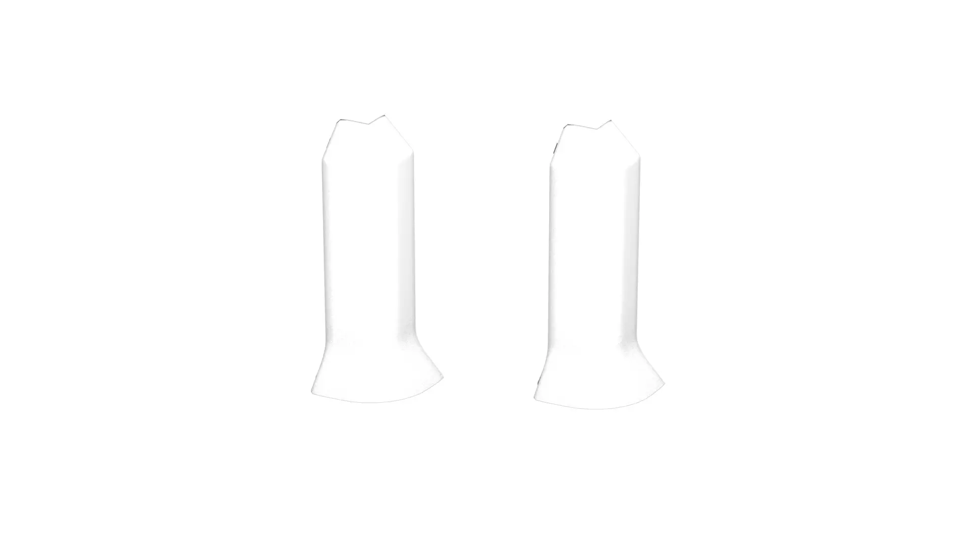 Außenecke für Hartschaum-Sockelleiste 811 Weiß