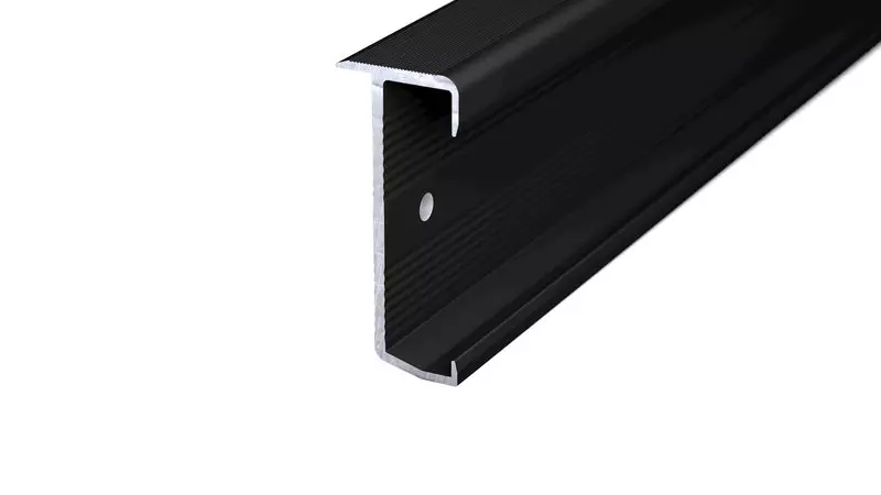 Treppenkantenprofil Nr. 276 für 7-10mm Beläge Schwarz pulverbeschichtet - 3,00 m