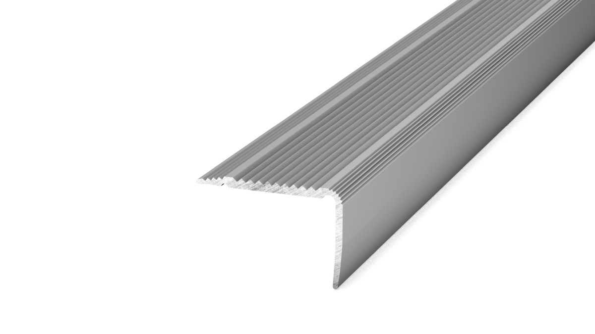 Treppenkantenprofil NOVA 30 x 20 mm Silber - 2,50 m ungelocht