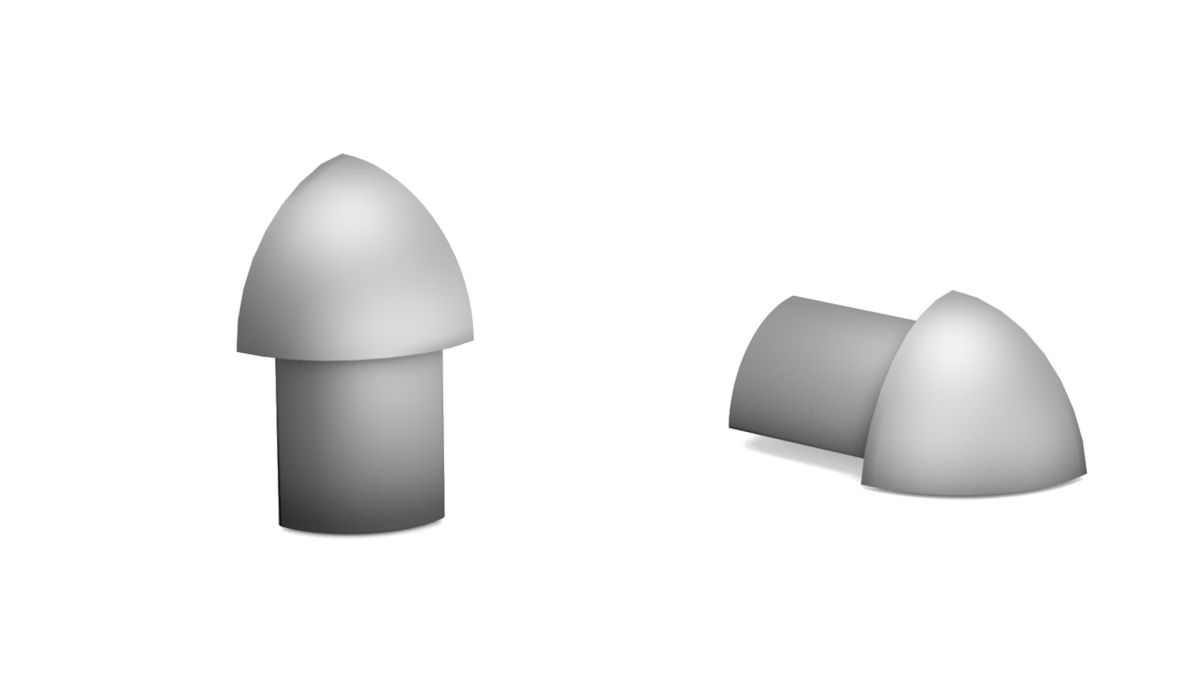Prinz Alu-Außenecke für Viertelkreisprofil 11 mm - massiv - Silber matt