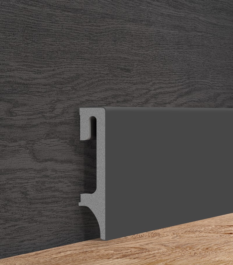 Sockelleiste Espumo ESP205 - 80mm Grau/Anthrazit Sockelleiste Espumo ESP205 - 80mm Grau/Anthrazit