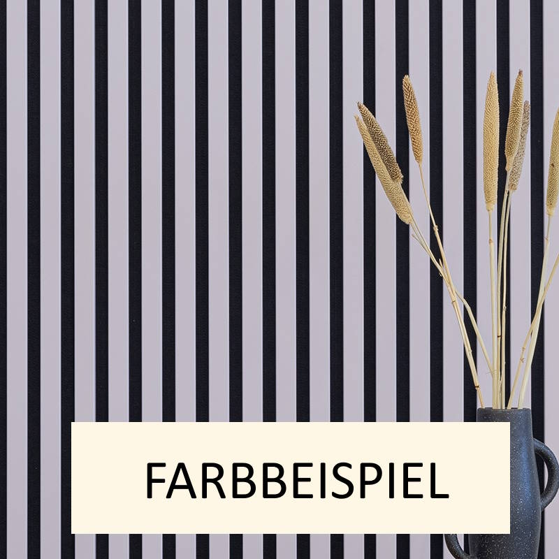 Akustikpaneel LX - Filzfarbe Schwarz 2600x400mm - verschiedene Farbe