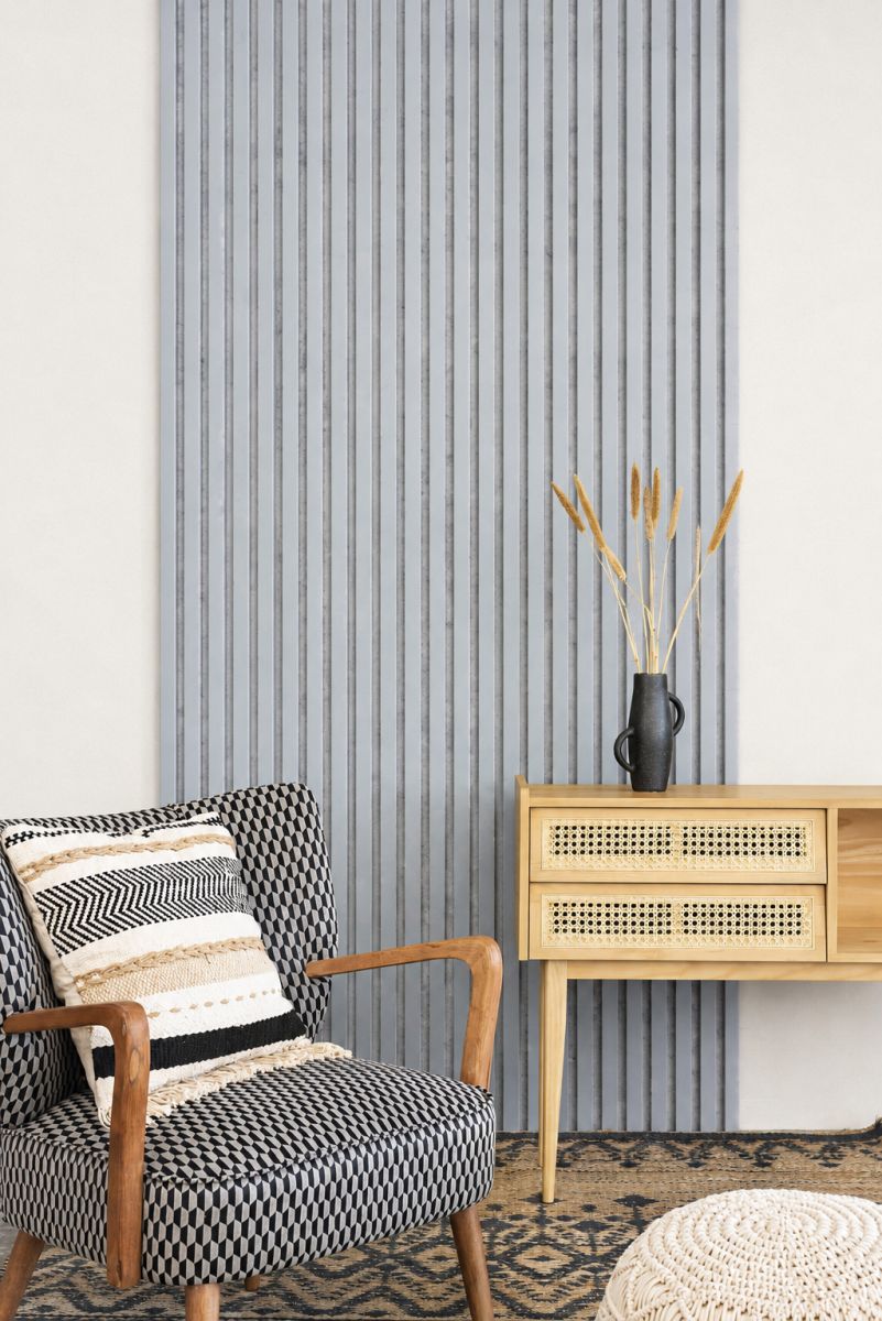 Acoustic+ Akustikpaneel Nordic 2400 x 600 mm - Akustikfilz Grau