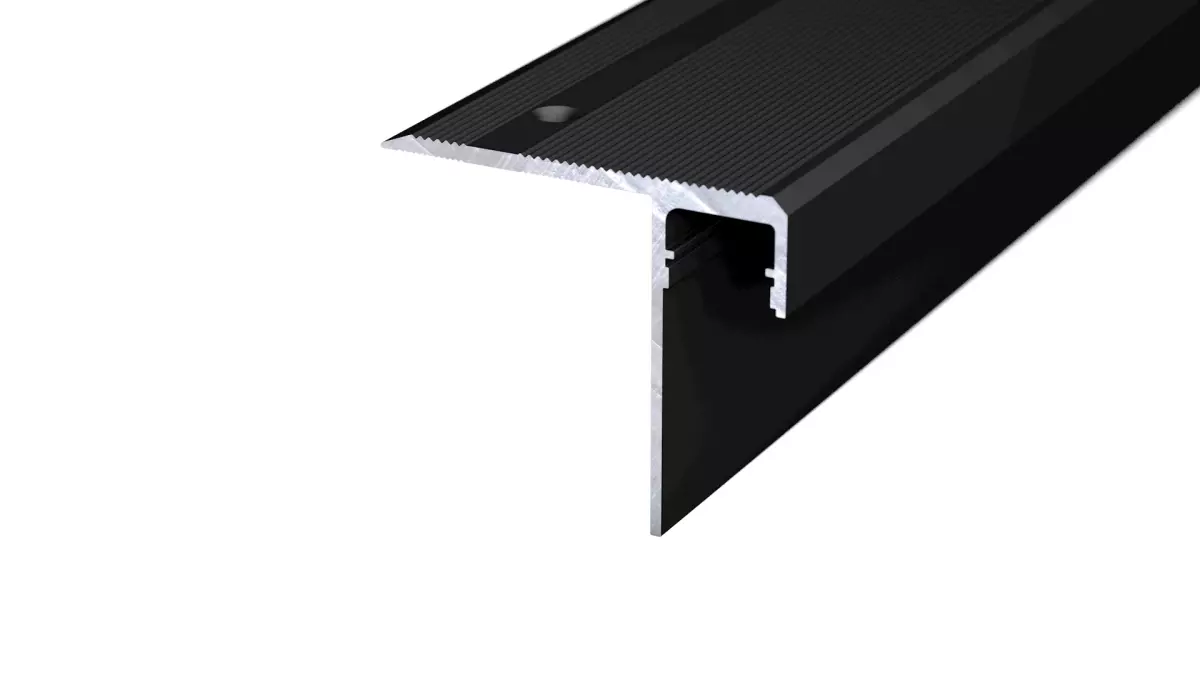 LED-Treppenkantenprofil 218, Schwarz pulverbeschichtet - 2,50m