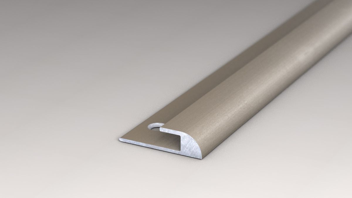 Prinz Abschlussprofil 20 x 5,3 mm - Nr. 210 - Edelstahl matt - 250 cm