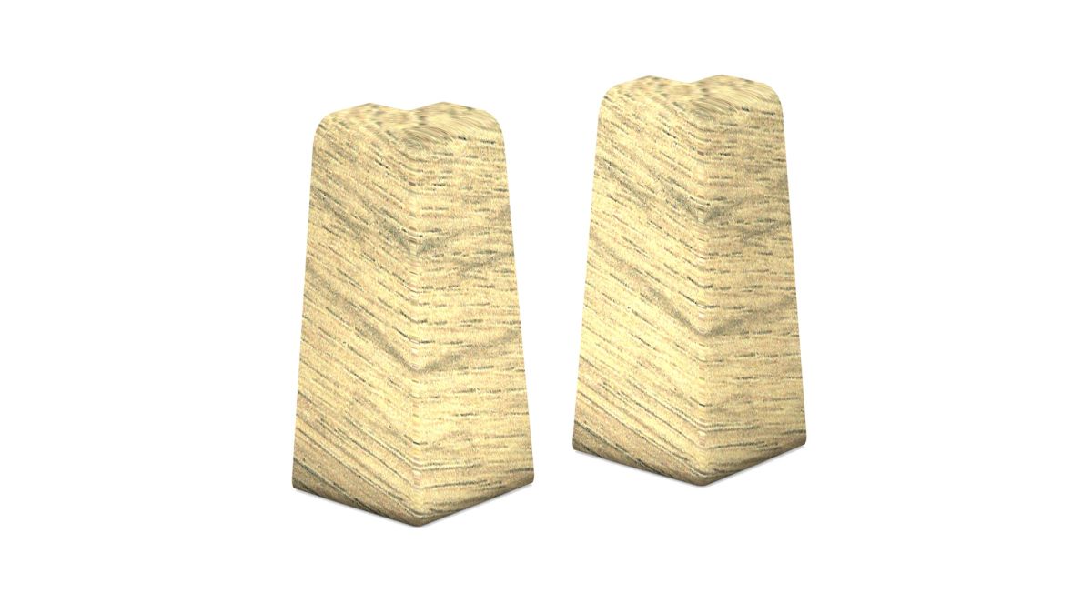 Prinz Außenecken für MDF-Sockeleiste 18 x 58 mm Nr. 809. - Elegance Oak