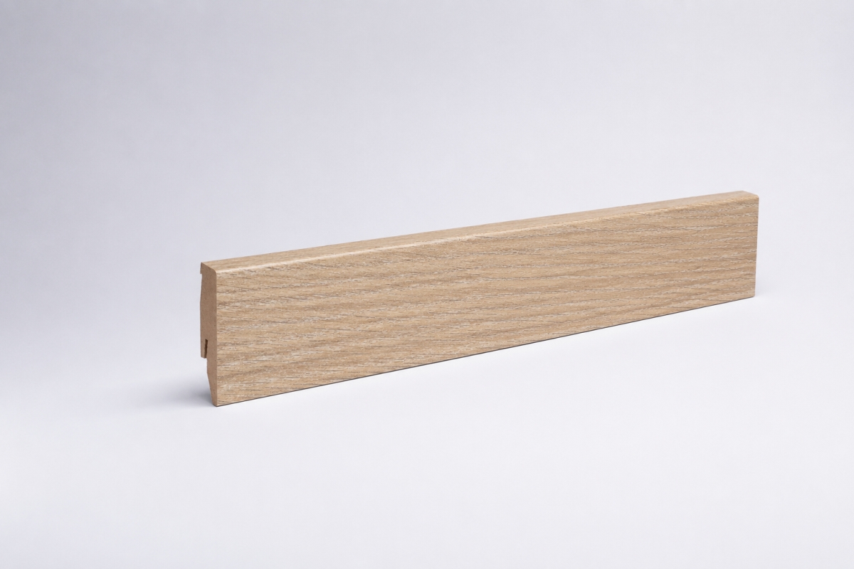 Sockelleiste mit Holzoptik 60mm Eiche natur hell