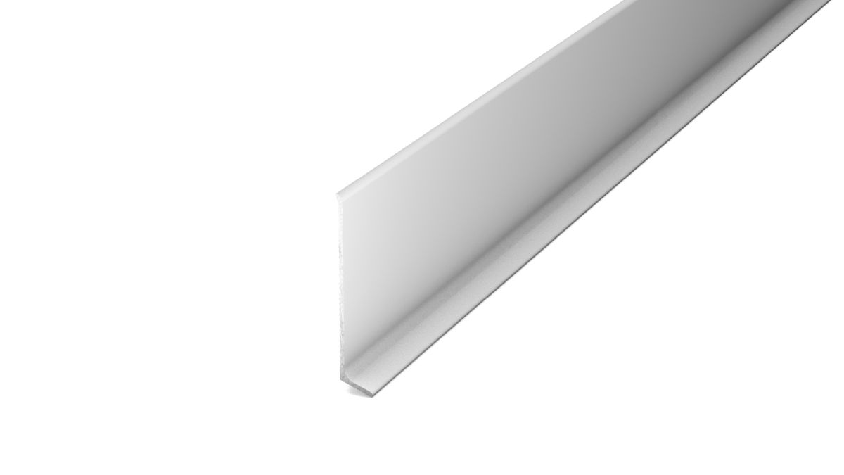 Prinz Aluminium-Sockelleiste 11 x 60 mm - Nr. 372 - Silber - 400 cm