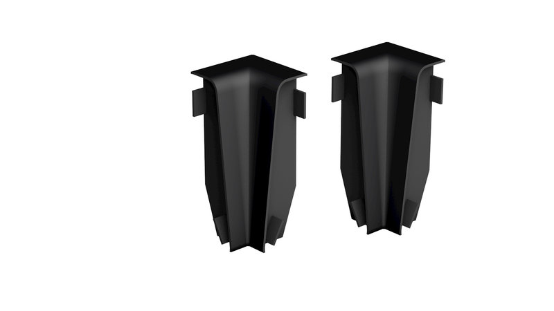 Prinz Innenecken für MDF-Sockeleiste 18 x 58 mm Nr. 809. - Schwarz