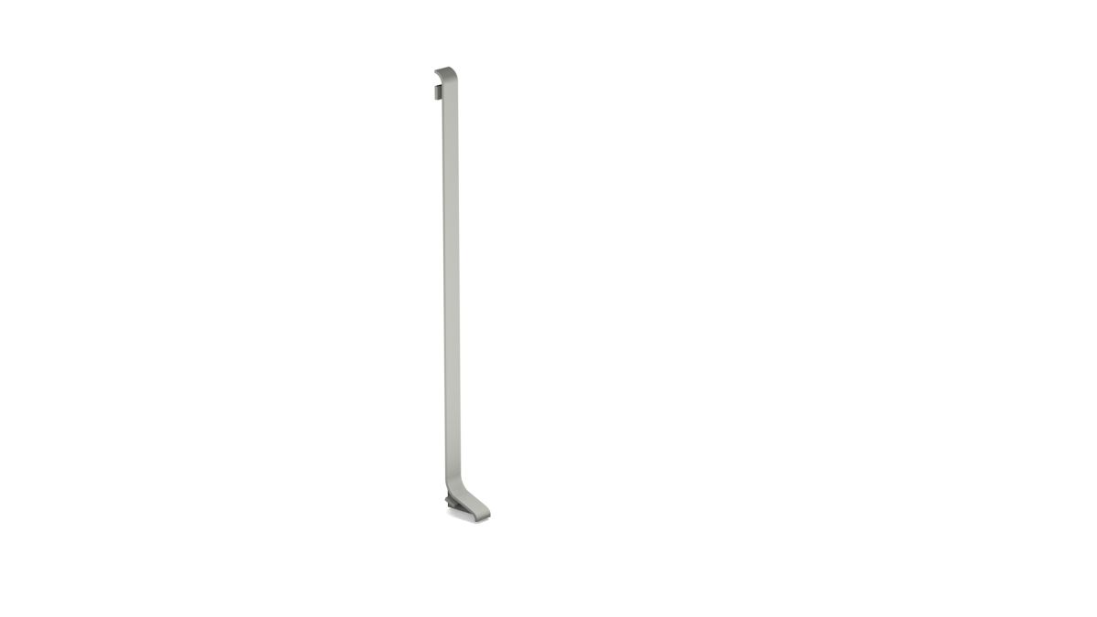 Endstück rechts für Aluminium-Sockelleiste für Klebemontage 100mm - Titan Endstück rechts für Aluminium-Sockelleiste für Klebemontage 100mm - Titan