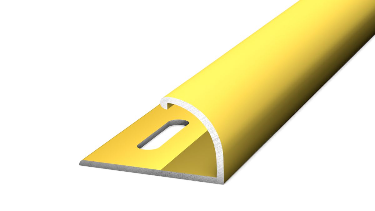 Prinz Abschlussprofil 25 x 13,2 mm - Nr. 140 - Gold - 100 cm