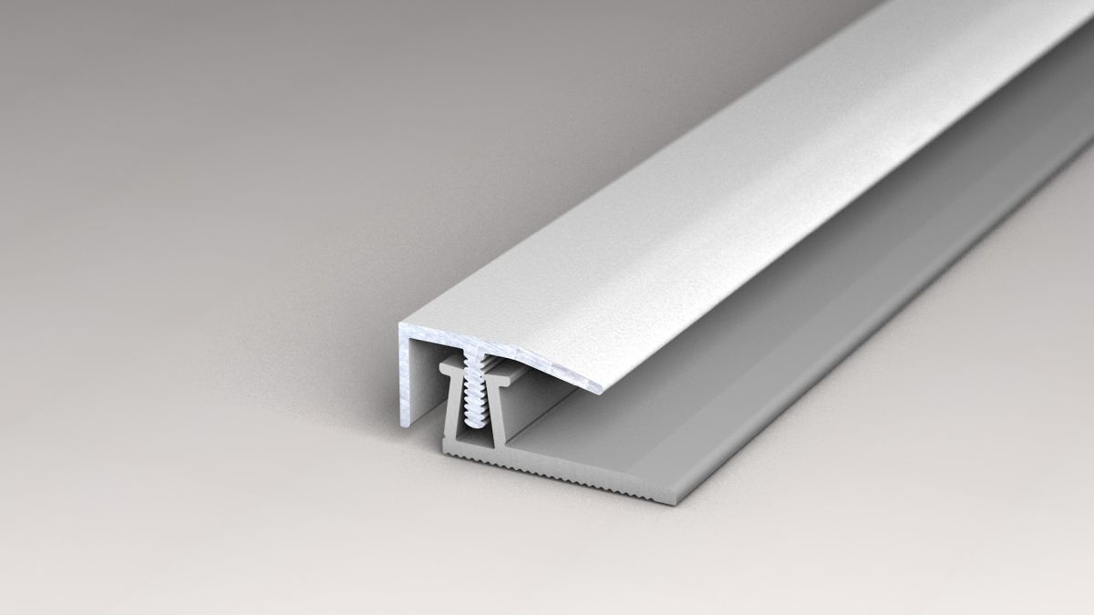 Prinz Eco-Clip Abschlussprofil 20 x 10 mm - Nr. 442 - Silber - 100 cm