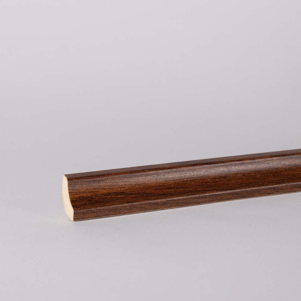 50 Stück Hohlkehlleiste 16.5x16.5 mm MDF-Träger Merbau