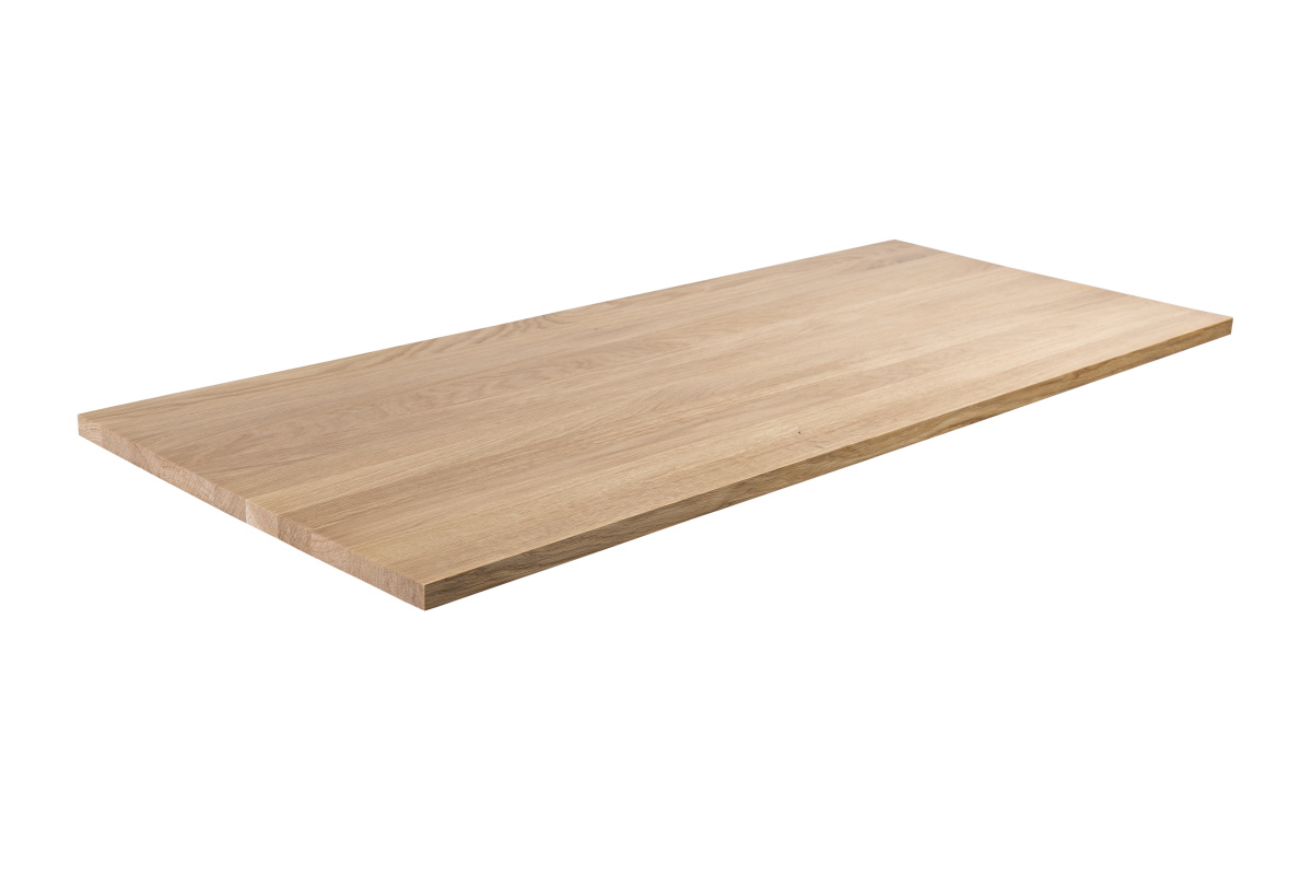 Massivholzplatte 22 mm Arbeitsplatte Tischplatte Eiche natur - durchgehende Lamellen Massivholzplatte 22 mm Arbeitsplatte Tischplatte Eiche natur - durchgehende Lamellen