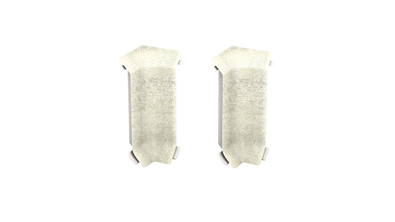 Prinz Innenecken - Kunststoff. Für Hartschaum-Sockelleiste 60 mm. - Nr. 811 - Cloudy Beige