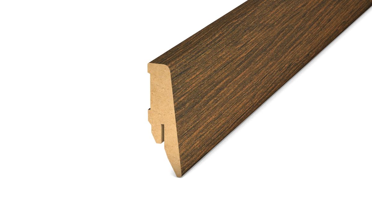 Prinz MDF-Sockelleiste 18 x 58 mm - Nr. 809 - Nussbaum - 250 cm