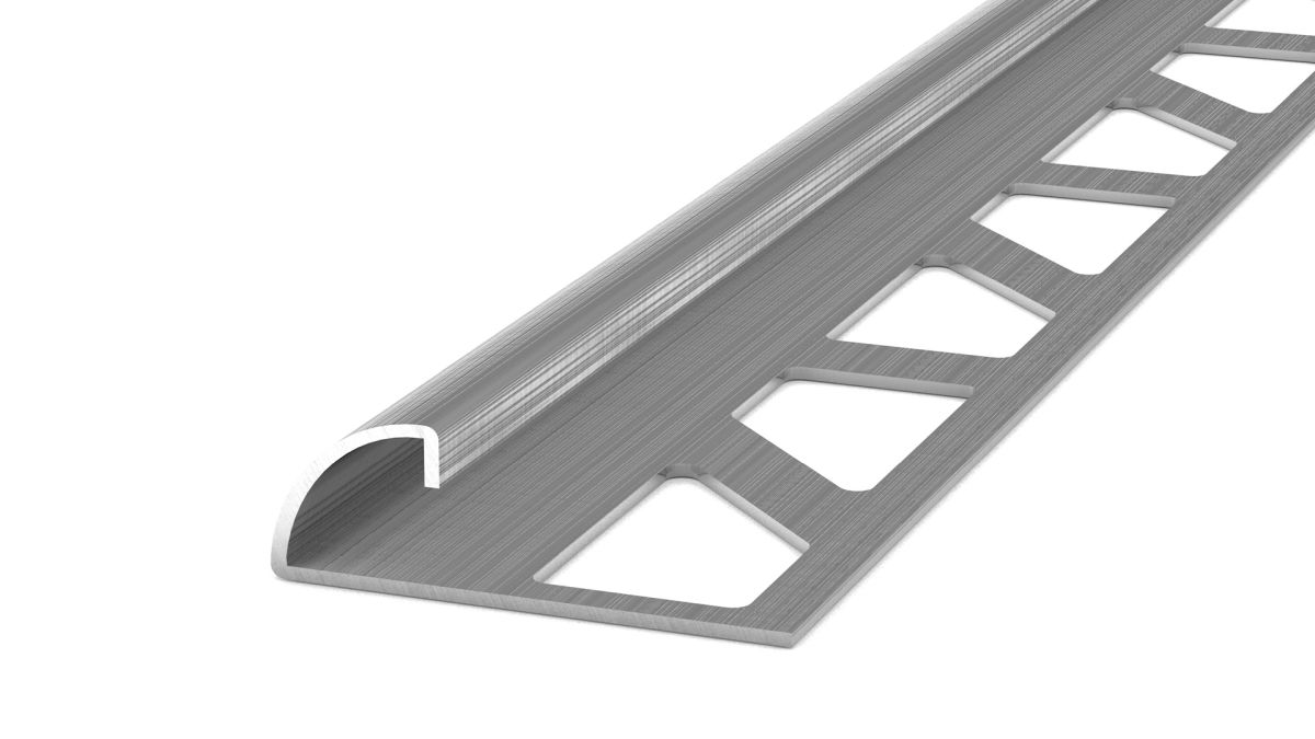 Prinz Viertelkreisprofil 8 mm - Nr. 753 - Edelstahlgebürstet - 250 cm