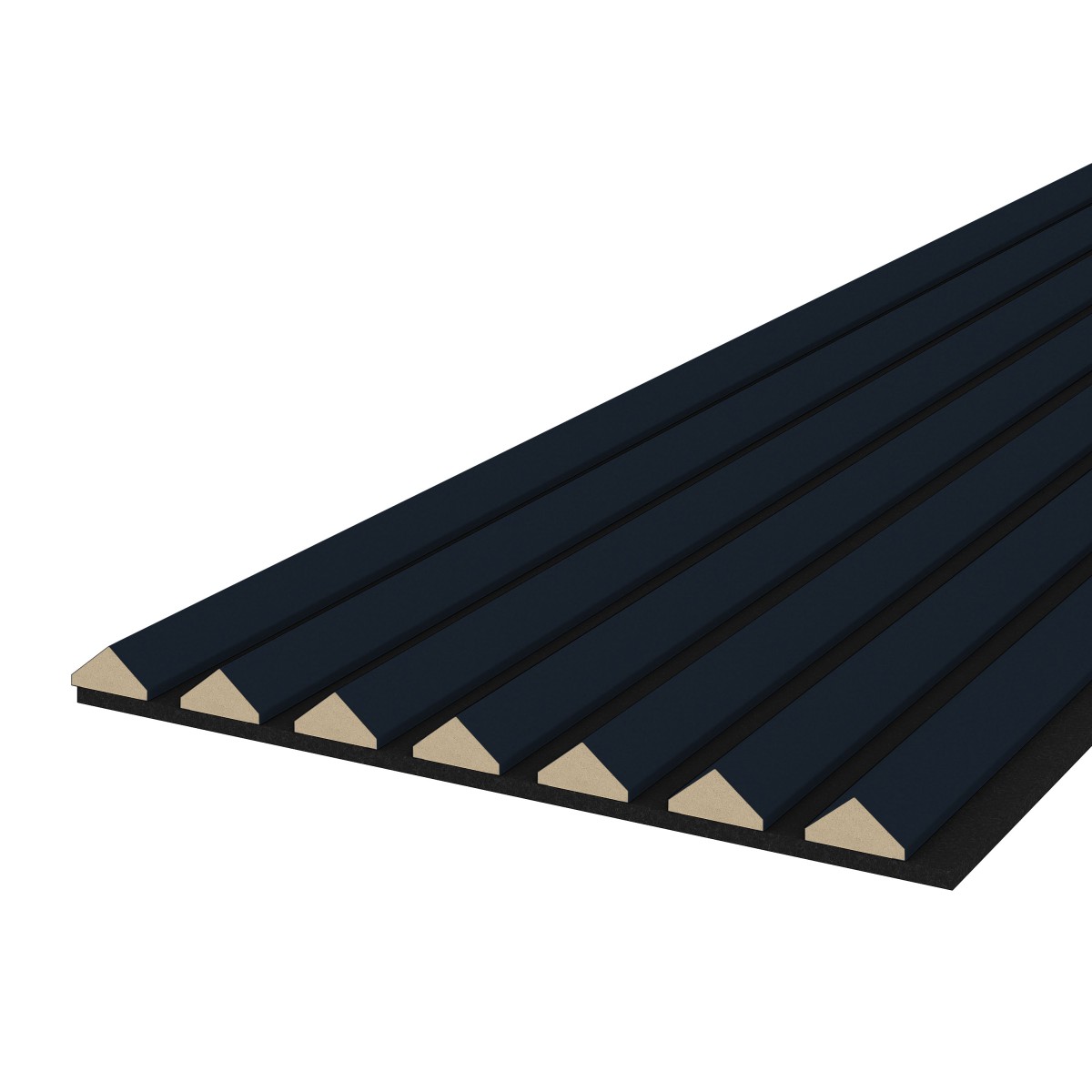Akustikpaneel K2 - Filzfarbe Schwarz 2600x400mm - verschiedene Farben