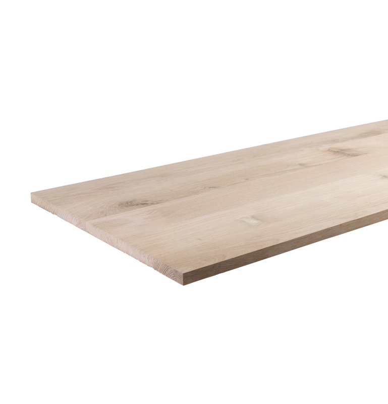 Massivholzplatte 18 mm Arbeitsplatte Tischplatte Eiche natur - durchgehende Lamellen Massivholzplatte 18 mm Arbeitsplatte Tischplatte Eiche natur - durchgehende Lamellen