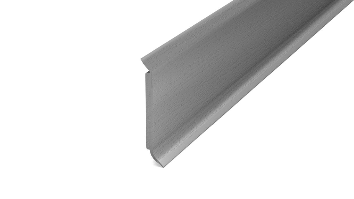 Prinz Hartschaum-Sockelleiste 60 mm - Kunststoff. - Nr. 811 - Silber -  250 cm