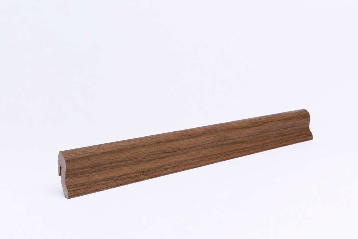 Furnier Sockelleiste 40 mm Nussbaum unbehandelt - Echtholzfurnier