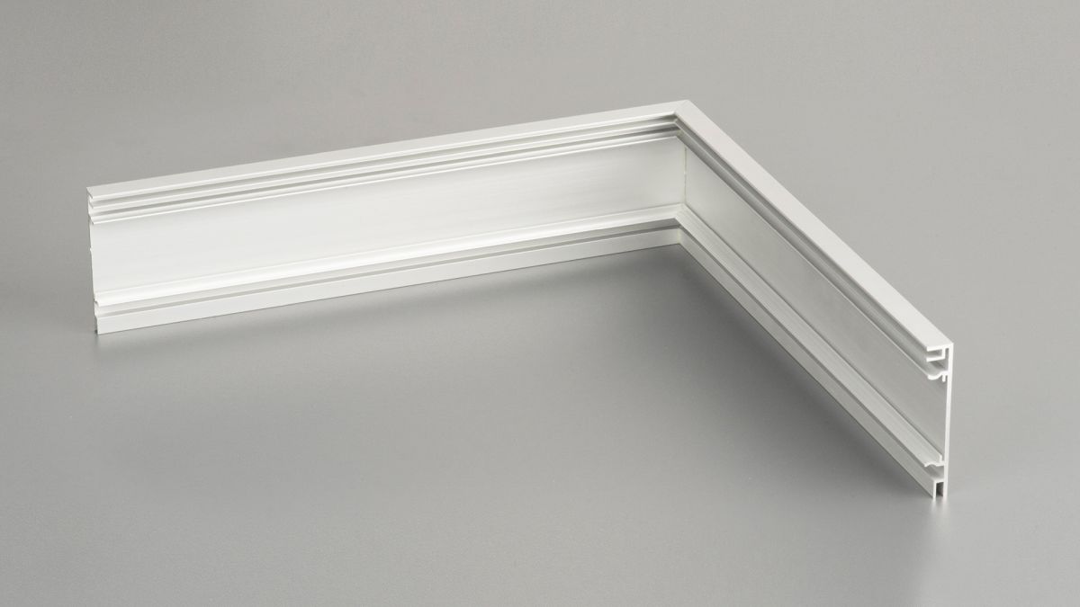 Prinz Außenecke für Aluminium-Sockelleiste 10 x 60 mm - Nr. 359 - Silber - 25 cm